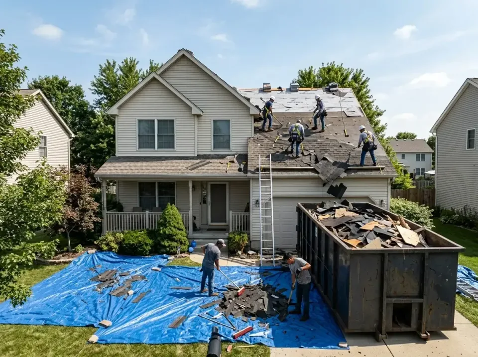 roof-replacement-debris-remova-004 — frequently asked questions, Cheapest Dumpster Rentals in Pittsboro, IN